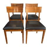 K -Room and Board Bradshaw Table and Four Room and Board Doyle Dining Chairs
