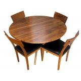 K -Room and Board Bradshaw Table and Four Room and Board Doyle Dining Chairs