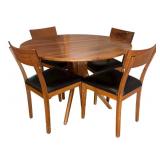 K -Room and Board Bradshaw Table and Four Room and Board Doyle Dining Chairs
