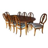 LR - Ethan Allen Country Colors Maple Dining Set