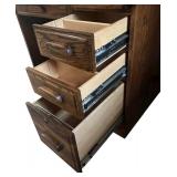 FR - Vintage Oak Roll Top Desk