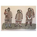 LR - "Our Clothes of Yesterday" Limited Edition Stencil / Woodcut Print by Ida Karpik