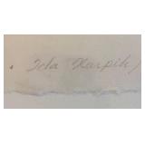 LR - "Our Clothes of Yesterday" Limited Edition Stencil / Woodcut Print by Ida Karpik