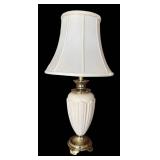 FR - Pair of Ceramic and Brass Table Lamps