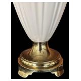 FR - Pair of Ceramic and Brass Table Lamps
