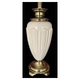 FR - Pair of Ceramic and Brass Table Lamps