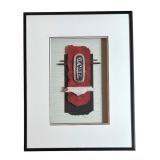 LR - Sandra Moen Framed Shadowbox Mixed Media Artwork