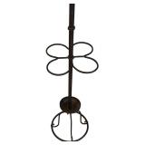 LR - Metal Coat Rack with Decorative Scrollwork