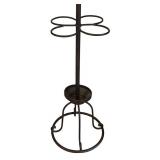 LR - Metal Coat Rack with Decorative Scrollwork