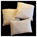 LR - Set of 3 Accent Pillows with Textured Pattern