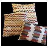 LR - Set of 3 Accent Pillows with Textured Pattern