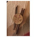 LR - Decorative Artisan Crafted Wall Pocket with Curled Stems