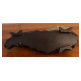 LR - Vintage Jade Dragon Sculpture with Carved Wood Stand