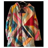 LR - Multicolor Hooded Patchwork Jacket Size XL