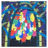 LR - Chinese Folk Art Print / Jinshan Peasant Painting Print