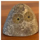 LR - Pair of Stone Owl Sculptures