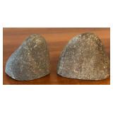 LR - Pair of Stone Owl Sculptures