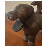 LR - Vintage Cast Iron Dog Nutcracker