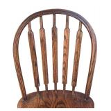 LR - Vintage Oak Dining Chair with Spindle Back