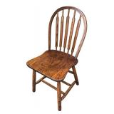 LR - Vintage Oak Dining Chair with Spindle Back