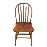 LR - Vintage Oak Dining Chair with Spindle Back