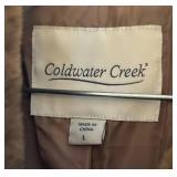 LR - Coldwater Creek Plush Faux Fur Coat Size Large