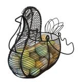 LR - Chicken Wire Basket with Faux Eggs and Pastel Egg Wreath