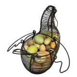LR - Chicken Wire Basket with Faux Eggs and Pastel Egg Wreath