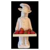 LR - Pig Chef Decor Statue Holding Tray