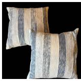 LR - Pair of Striped Accent Pillows