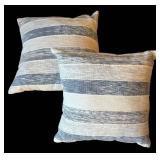 LR - Pair of Striped Accent Pillows