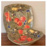 LR - Mesa International Handcrafted Serving Platter and Bowl Set