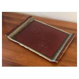 LR - Rectangular Decorative Tray with 3 Assorted Pillar Candles