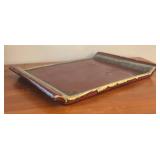 LR - Rectangular Decorative Tray with 3 Assorted Pillar Candles