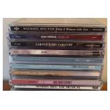 LR - Collection of Assorted Music CDs Including Josh Groban, Mamma Mia, Santana, and More