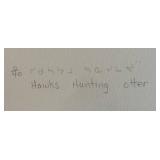 LR - "Hawks Hunting Otter" Limited Edition Inuit Print by Kanayook Povungnituk