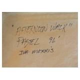 FR - "Afternoon Walk" Original Framed Pastel by Iva Morris