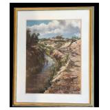 FR - "Afternoon Walk" Original Framed Pastel by Iva Morris