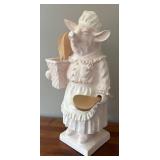 LR - Fleur de Lis 1999 Pig Chef Kitchen Utensil Holder
