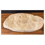 LR - Stone Sculpture with Rounded Granite Sphere on Flat Base