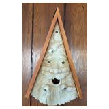 P - Set of 2 Whimsical Face Wall Decor with Wooden Frames
