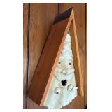 P - Set of 2 Whimsical Face Wall Decor with Wooden Frames