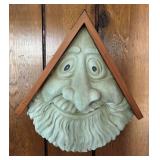 P - Set of 2 Whimsical Face Wall Decor with Wooden Frames