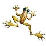 P - Metal Wall Decor Set with Butterfly and Frog