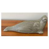 LR - Seal and Duck Hand Carved Inuit Stone Carvings
