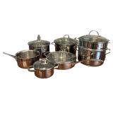 LR - Chantal and Calphalon Copper Pots and Pans