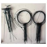 G - Collection of Metal Gardening Plant Stands and Supports