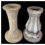 G - Pair of Birdbath Bases