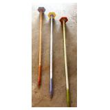 G - Set of 3 Tall Outdoor Planter Stands with Hexagon Tops