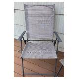 BY - Pair of Folding Patio Chairs